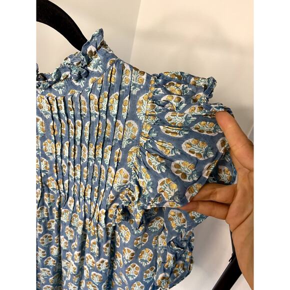 Oliphant Pintuck Ruffle Sleeve Blouse size XL - Picture 3 of 6